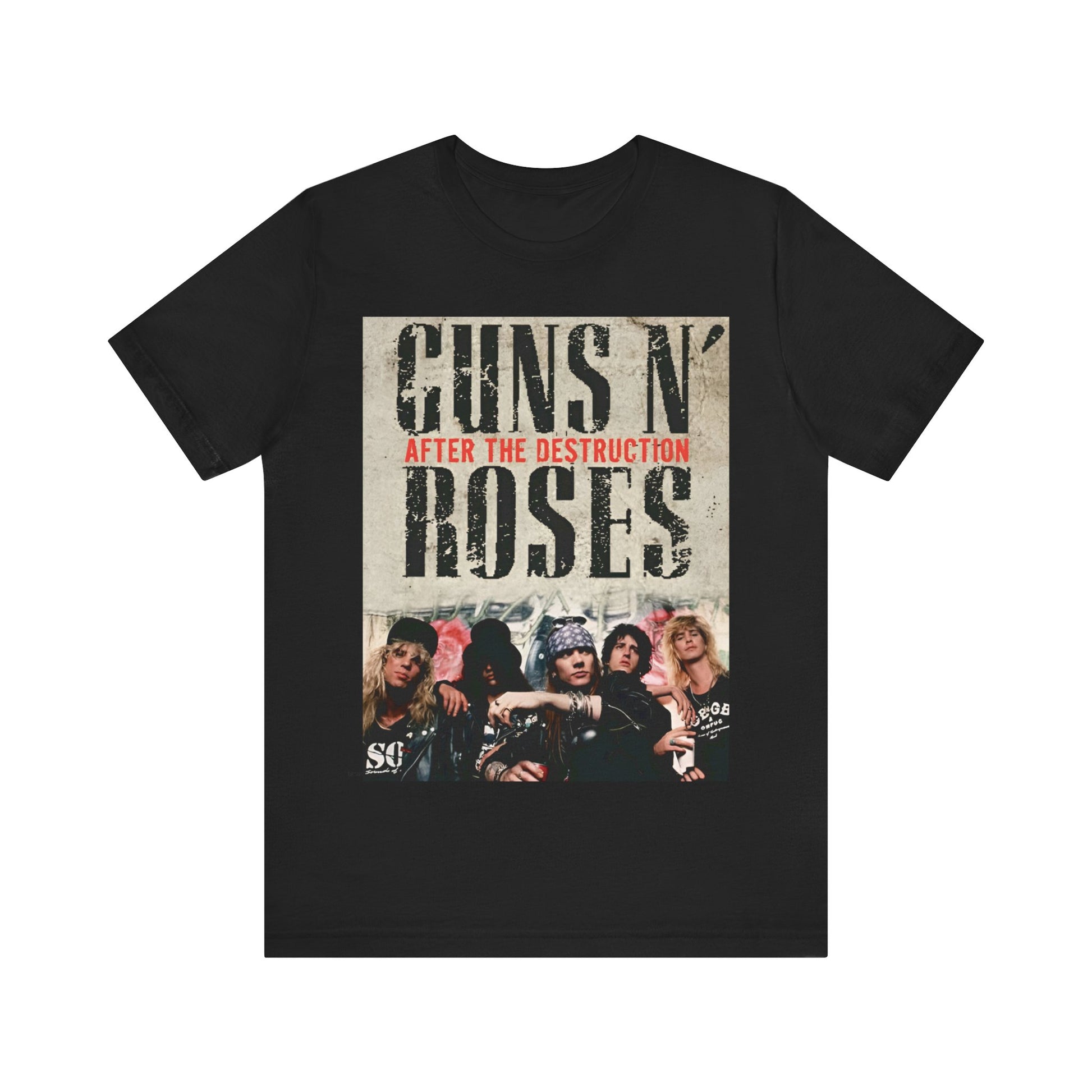 Guns N' Roses T-shirt Unisex Graphic Music Tee Retro 90s Rock Music Vintage Tour Concert Merch Shirt Guns and Roses Merchandise