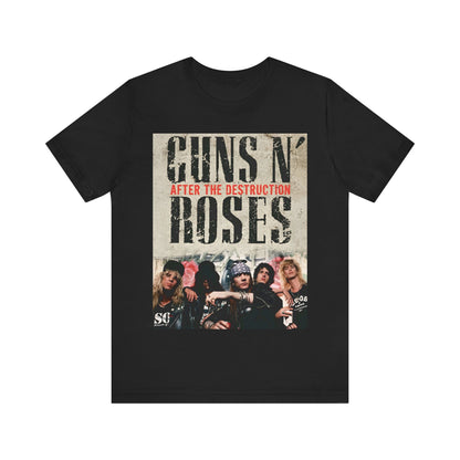 Guns N' Roses T-shirt Unisex Graphic Music Tee Retro 90s Rock Music Vintage Tour Concert Merch Shirt Guns and Roses Merchandise