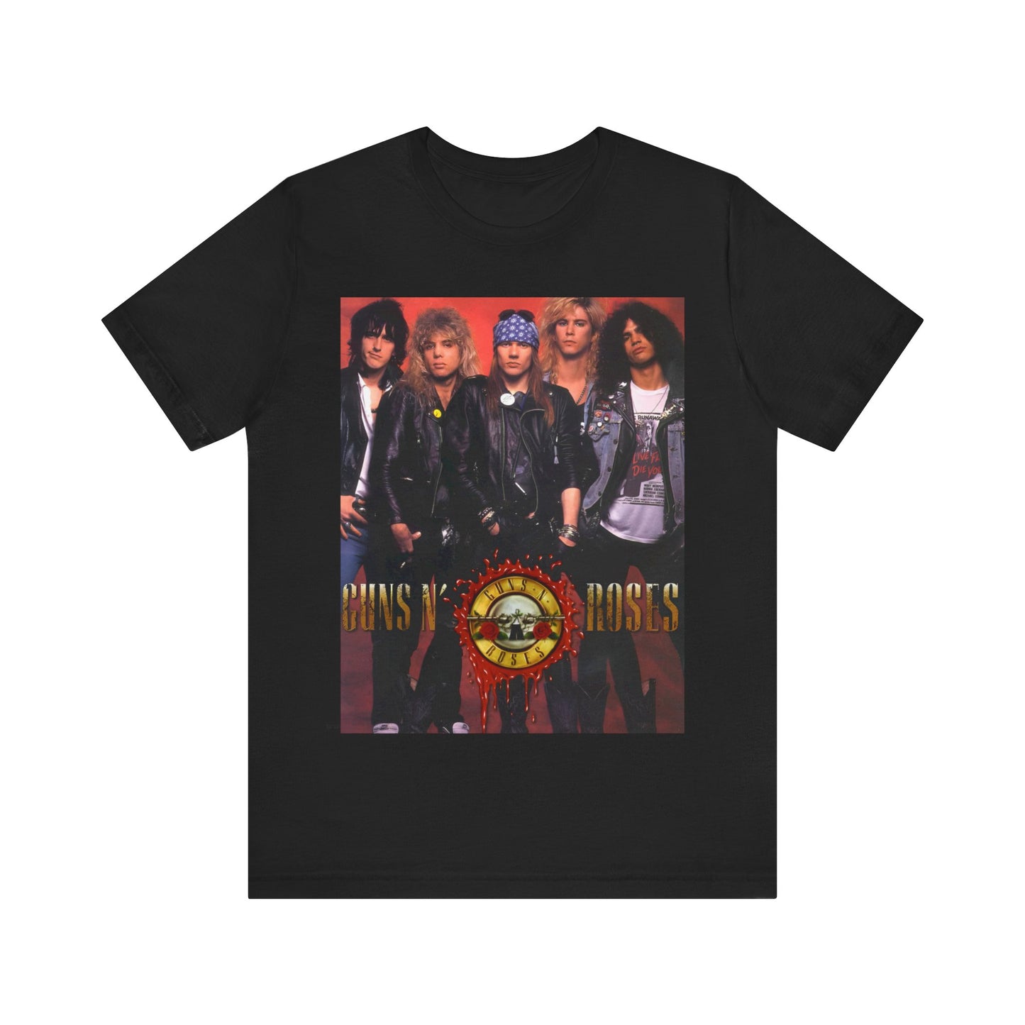 Guns N' Roses T-shirt Unisex Graphic Music Tee Retro 90s Rock Music Vintage Tour Concert Merch Shirt Guns and Roses Merchandise