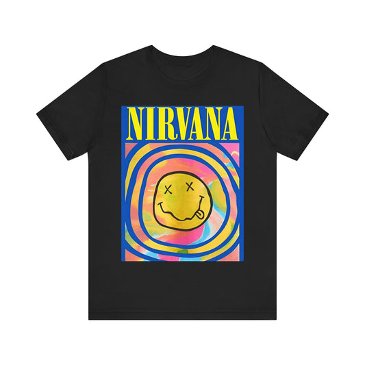 Nirvana T-shirt Unisex Graphic Music Tee 90s Kurt Cobain Retro Rock Vintage Tour Concert Merch Shirt Nirvana Merch