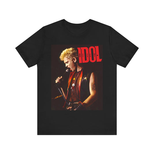 billy idol T-shirt Unisex Graphic 80 Retro Music Tee Vintage Concert Merch Shirt billy idol Merch