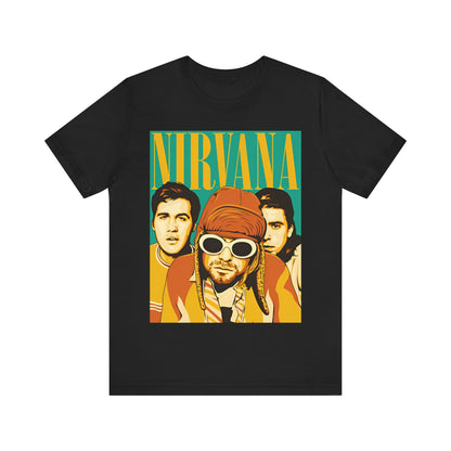 Nirvana T-shirt Unisex Graphic Music Tee 90s Kurt Cobain Retro Rock Vintage Tour Concert Merch Shirt Nirvana Merch