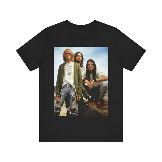 Nirvana T-shirt Unisex Graphic Music Tee 90s Kurt Cobain Retro Rock Vintage Tour Concert Merch Shirt Nirvana Merch