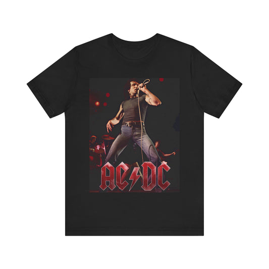 ac/dc T-shirt Unisex Graphic Music Tee Retro Rock Music Vintage Tour Concert Merch Shirt ACDC rock band Merch