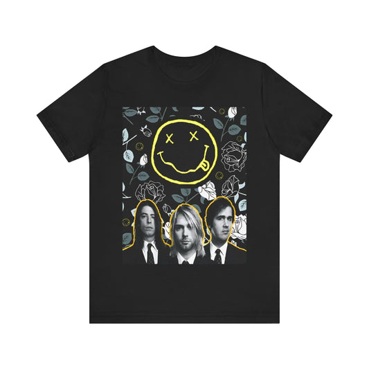 Nirvana T-shirt Unisex Graphic Music Tee 90s Kurt Cobain Retro Rock Vintage Tour Concert Merch Shirt Nirvana Merch