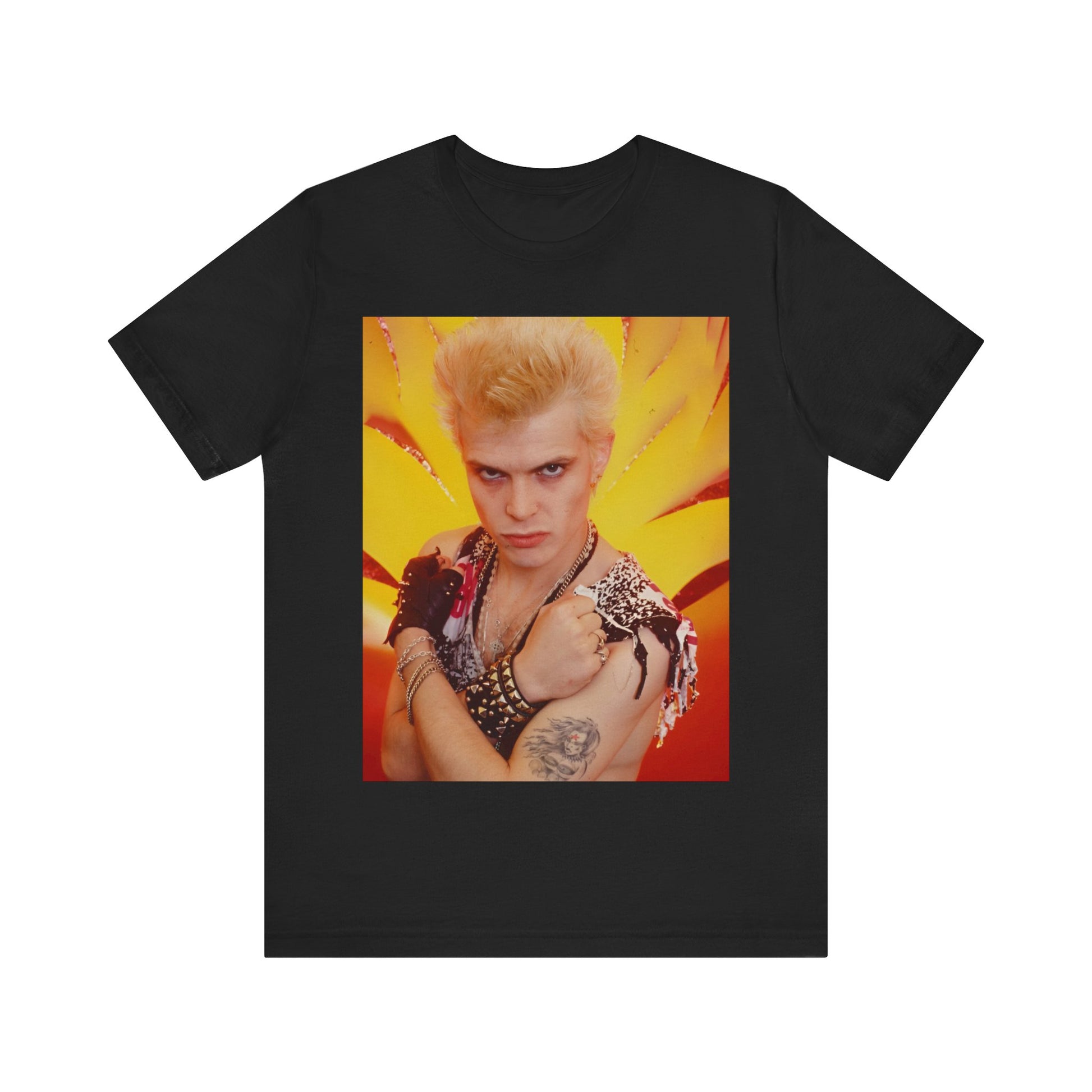 billy idol T-shirt Unisex Graphic 80 Retro Music Tee Vintage Concert Merch Shirt billy idol Merch