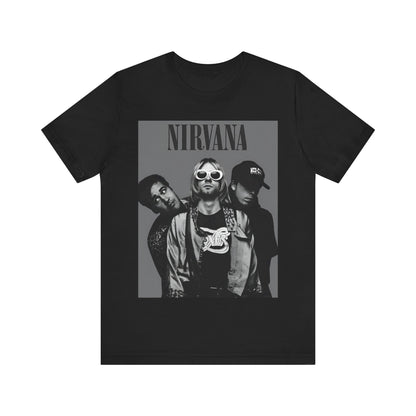 Nirvana T-shirt Unisex Graphic Music Tee 90s Kurt Cobain Retro Rock Vintage Tour Concert Merch Shirt Nirvana Merch