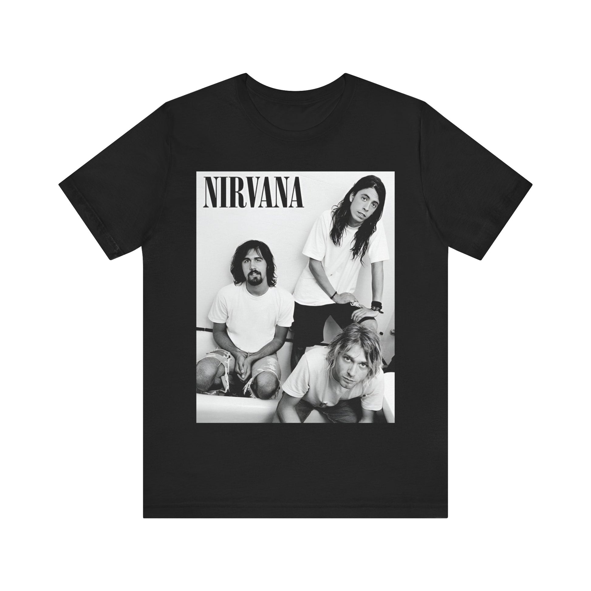 Nirvana T-shirt Unisex Graphic Music Tee 90s Kurt Cobain Retro Rock Vintage Tour Concert Merch Shirt Nirvana Merch